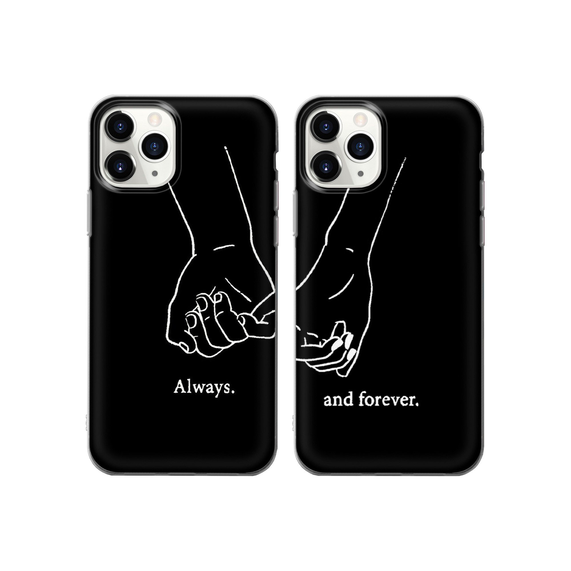 Matching Iphone Cases Couples  Iphone Case Cute Funny Couple - Black Soft  Silicone - Aliexpress