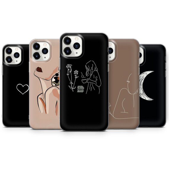 Minimalist Phone Case Line Art Cover for Iphone 14 13 11 - Etsy UK
