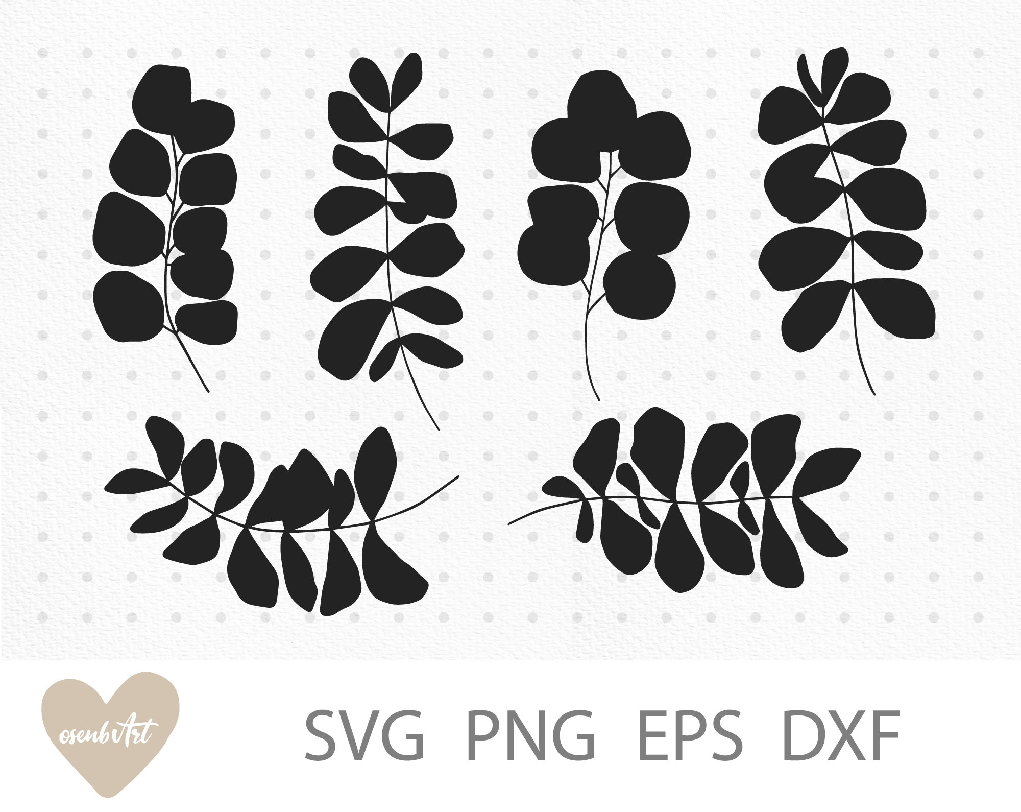 Eucalyptus svg Branch svg Eucalyptus leaves svg files for | Etsy