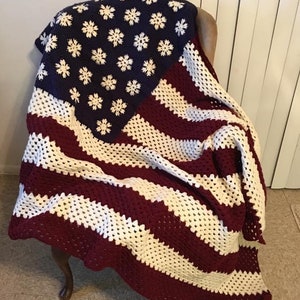 American Afghan Crochet Blanket