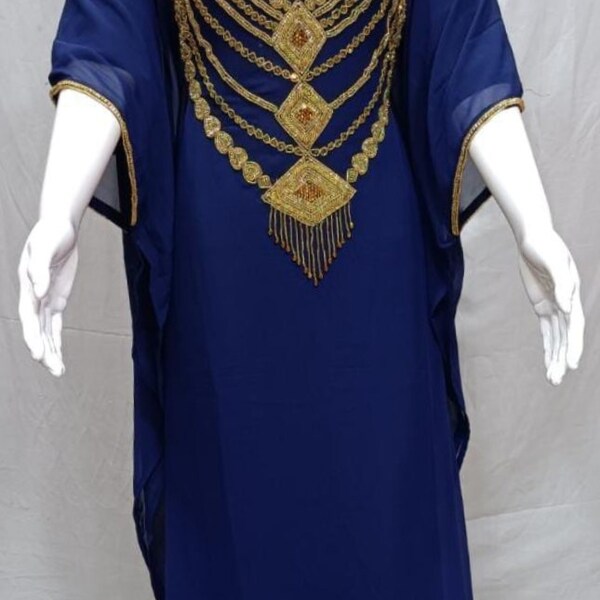 Dubai Style Resham Work Kaftan main image 0