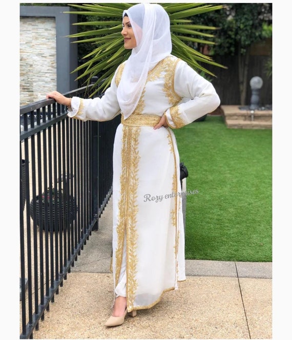 Abaya blanche mariage cheap