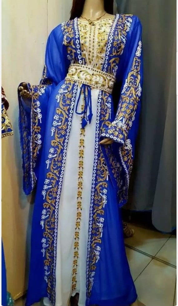 Latest Georgette Jacket Dubai Kaftan Long and Stylish Dress - Etsy