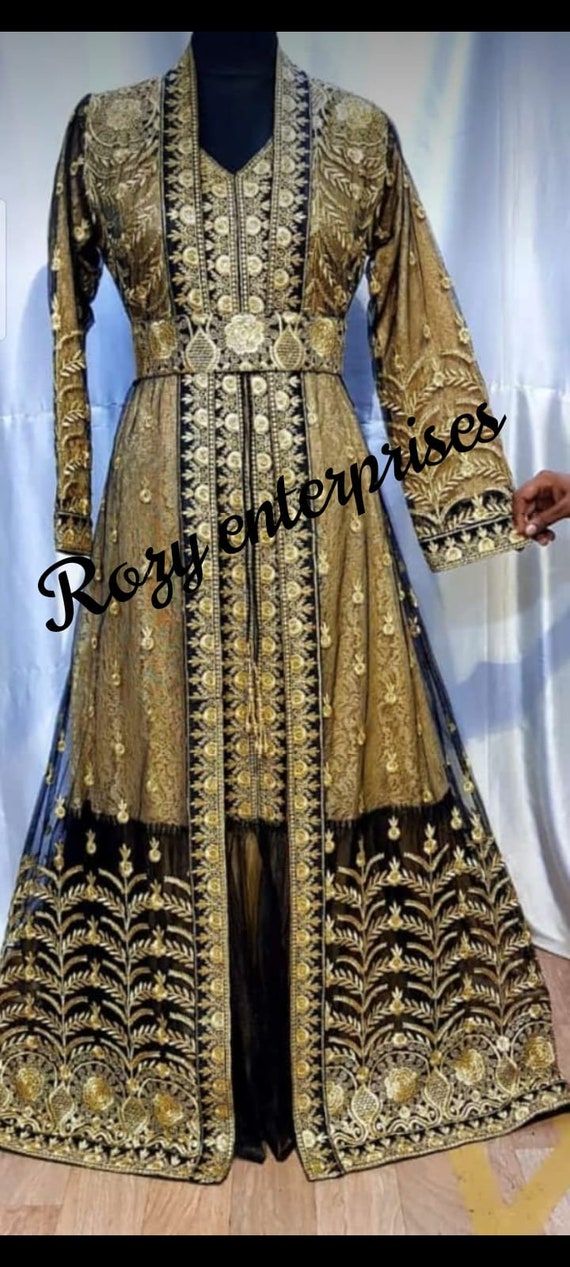 Arabian Gown Net Fabric Jasmine Bridesmaid Caftan – Maxim Creation