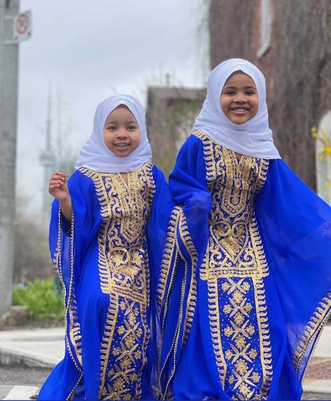 Zhaviah Muslim Girl Dress and Hijab Set for 4-6 Years, Islamic Kids Girl Eid Abaya, Hajj and Umrah Clothes for Child Girl