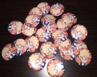 Blushing Bakugo Button