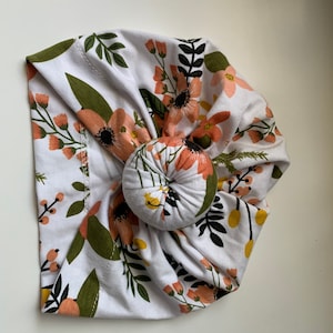 Flower Turban, baby turban, Head Wrap, Turban