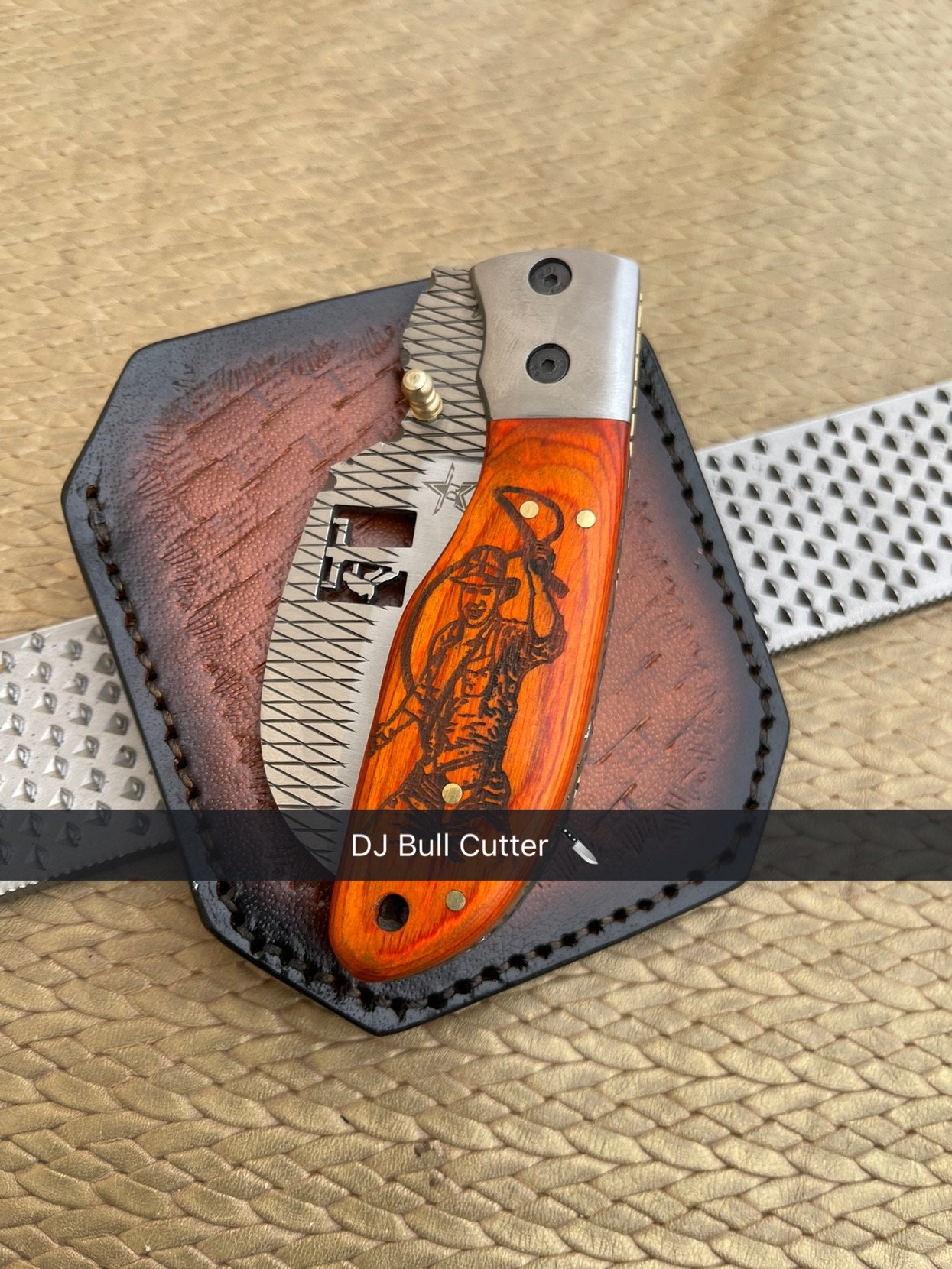 Custom Handmade Farrier Rasp Lineman Pocket Knife. - Etsy