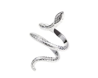 Vintage Silver Snakes Ring, Adjustable Snake Ring, Open Snake Ring, Snake Ring, Animal Ring, Vintage Look, Size Adjustable Ring