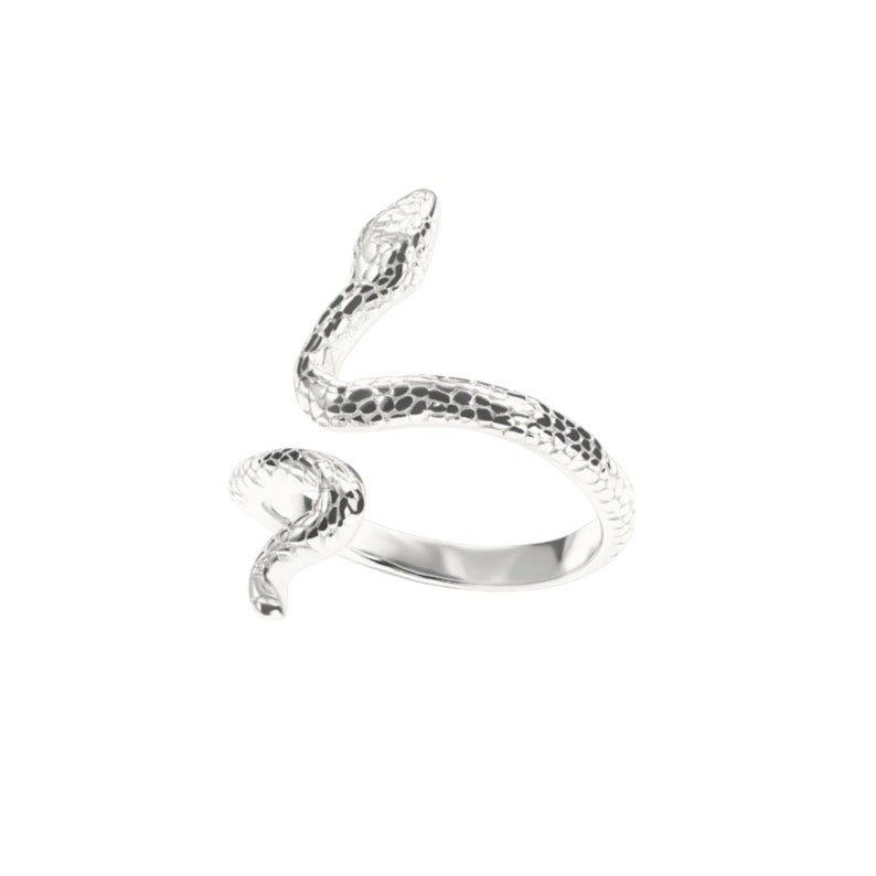 Vintage Snake Ring Adjustable Snake Ring Open Snake Ring 925 Sterling Silver Snake Ring Gold Snake Ring Spiral Ring Animal Ring image 4