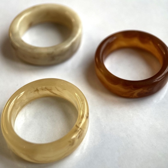 Anillos en acrilico sale