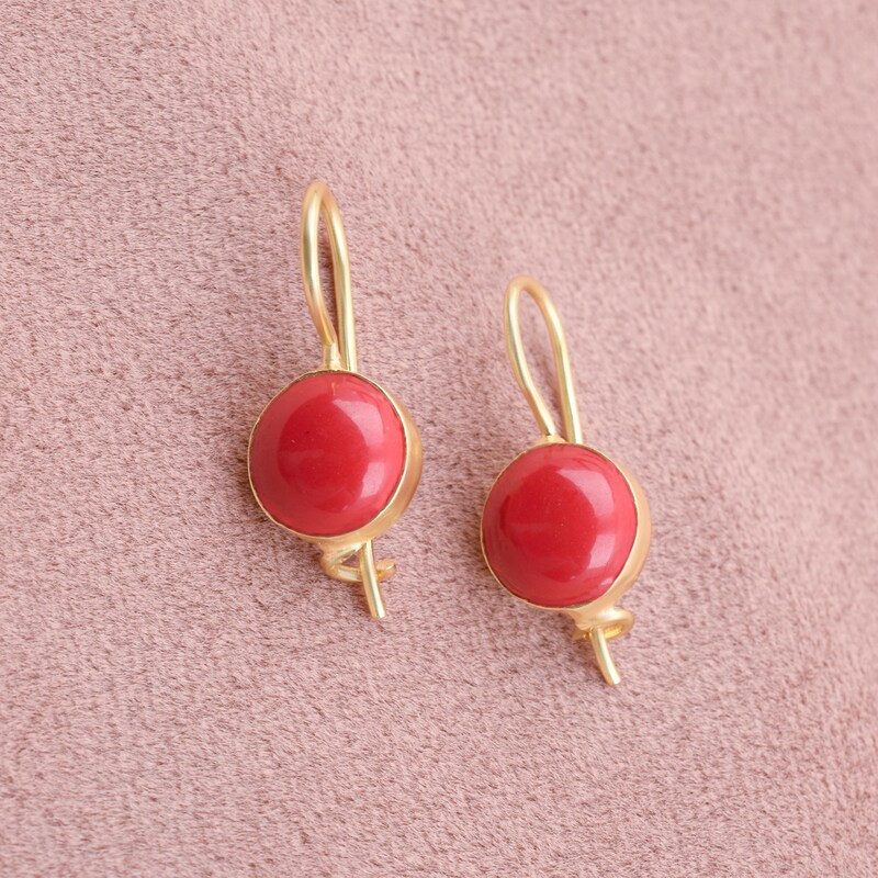 Crystal Coral Earrings main image 1