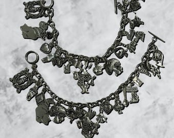 Alice in Wonderland Charm Bracelet