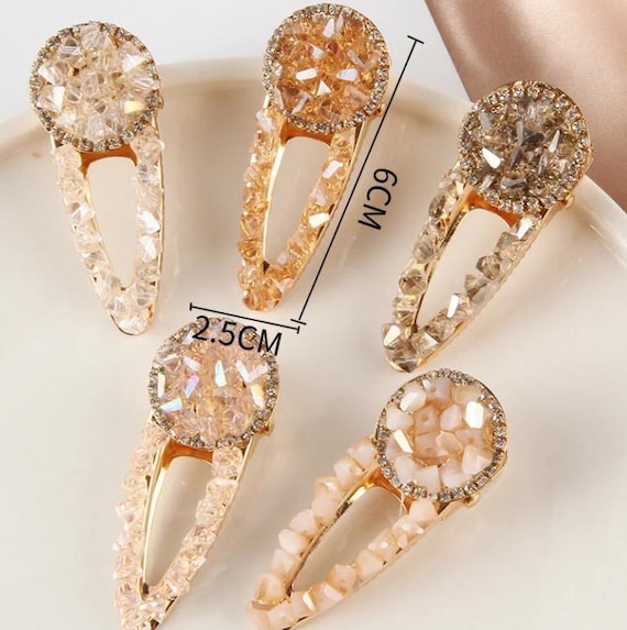 Crystal Hair Clip, Boho Hair Clip, Bling Sparkle Hair Clips  display picture 1