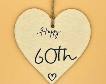 60th Birthday Gift for women or men, Ornament, Keep Sake, Decoration, Sixty Birthday, Sixty, Sixtieth, Happy 60th Birthday Card