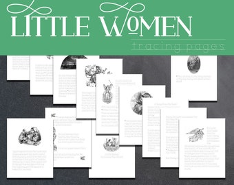 Little Women Handwriting Printable | Trace Letters | Homeschooling | Writing Workbook | PDF | Guided Writing Worksheet
