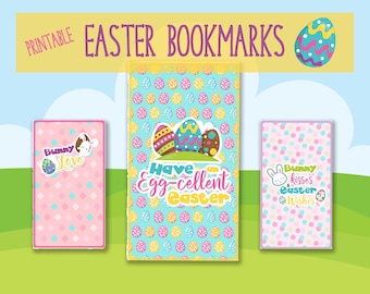 Easter Bookmarks for Kids | Cute and Fun Sayings | Printable Easter  | Kids Bookmarks | Easter Digital File