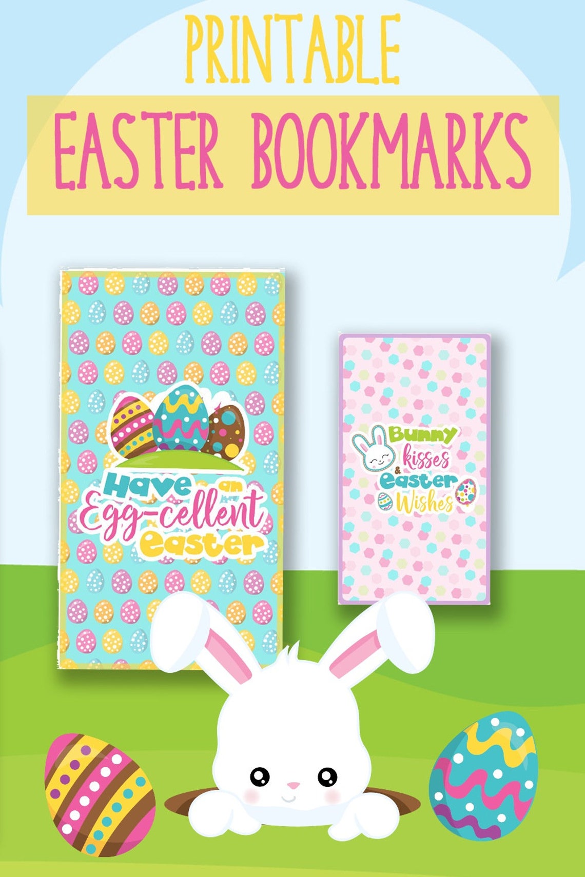 Easter bookmarks for kids cute and fun sayings printable easter kids