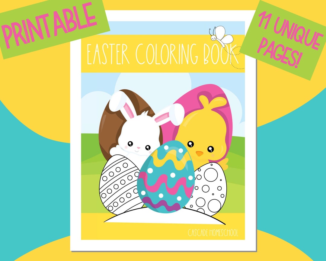 Easter Coloring Book for Kids | Cute and Fun Pictures | Printable ...