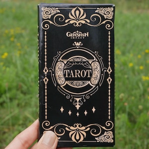 Baralho de Tarô Arcanos Maiores de Genshin Impact – Conjunto de 22 cartas com ilustrações de personagens deslumbrantes