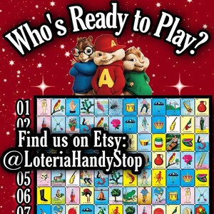 24 Lines Loteria Board Game Chipmunks to Play Online