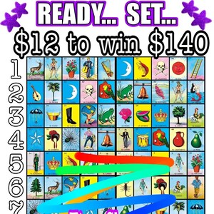 Carta de Loteria con Linias