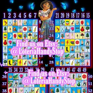56 Lines Loteria Encanto Board Game to Play Online