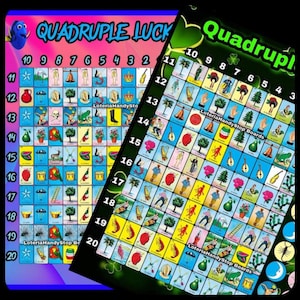 Shuffle Loteria Line Boards 20 Numbers with Free Lines