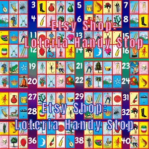 Juego de mesa Loteria Line de 40 números en línea