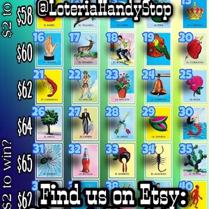 Carta de Loteria Juego de Dos Dolares
