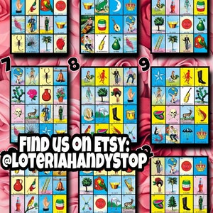 Loteria-Brett mit 15 Zahlen und vollständigen Karten zum Online-Spielen
