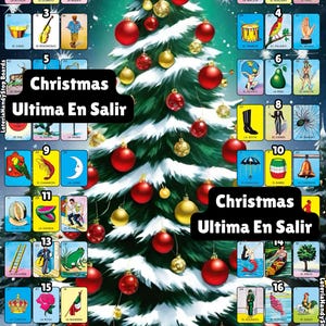 Lotería de Navidad de LCS con 18 números y última carta en pie