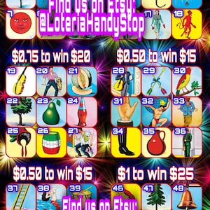 Online Loteria Game Board with Small Money Amounts to Play
