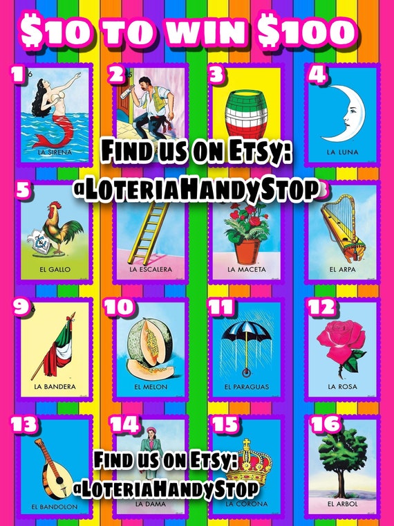 10 to Win 100 Loteria Board Game to Play Online 