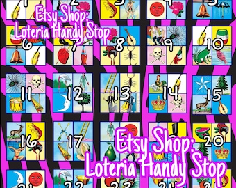 Digitaal Loteria Posito-spelbord met 25 cijfers