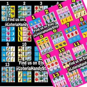 Loteria Shuffle Game Boards with 16 Numbers to Play Online