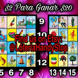 2 To Win 20 Loteria Board 16 Lines Digital Game Download to Play Online