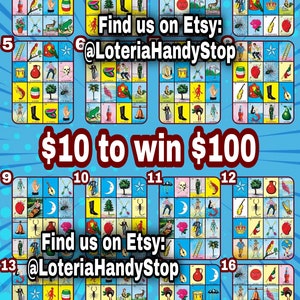 10 dólares Loteria Board 16 números para jogar cartas completas online