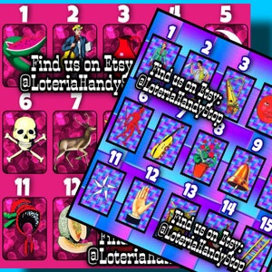 Digital Loteria Single Characters 15 Number Games