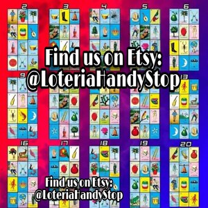 Mexican Loteria Board Original Loteria Game Cards