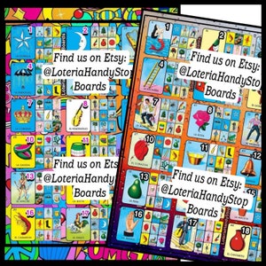 18 Numbers Loteria Game Board to Play Online
