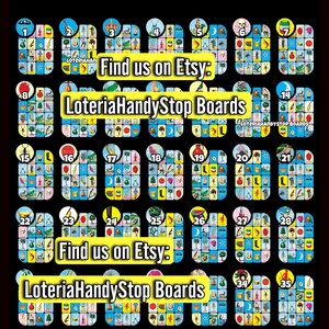 Juego de 35 cartas de lotería completas para jugar en línea