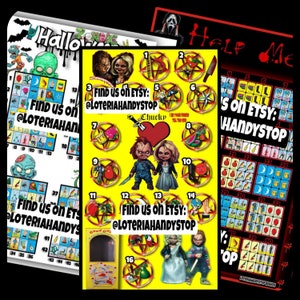 Halloween Loteria Boards Lines Neighbors No Repeats Games