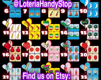 30 Numbers Shuffle Loteria Board zum Herunterladen und Online-Spielen