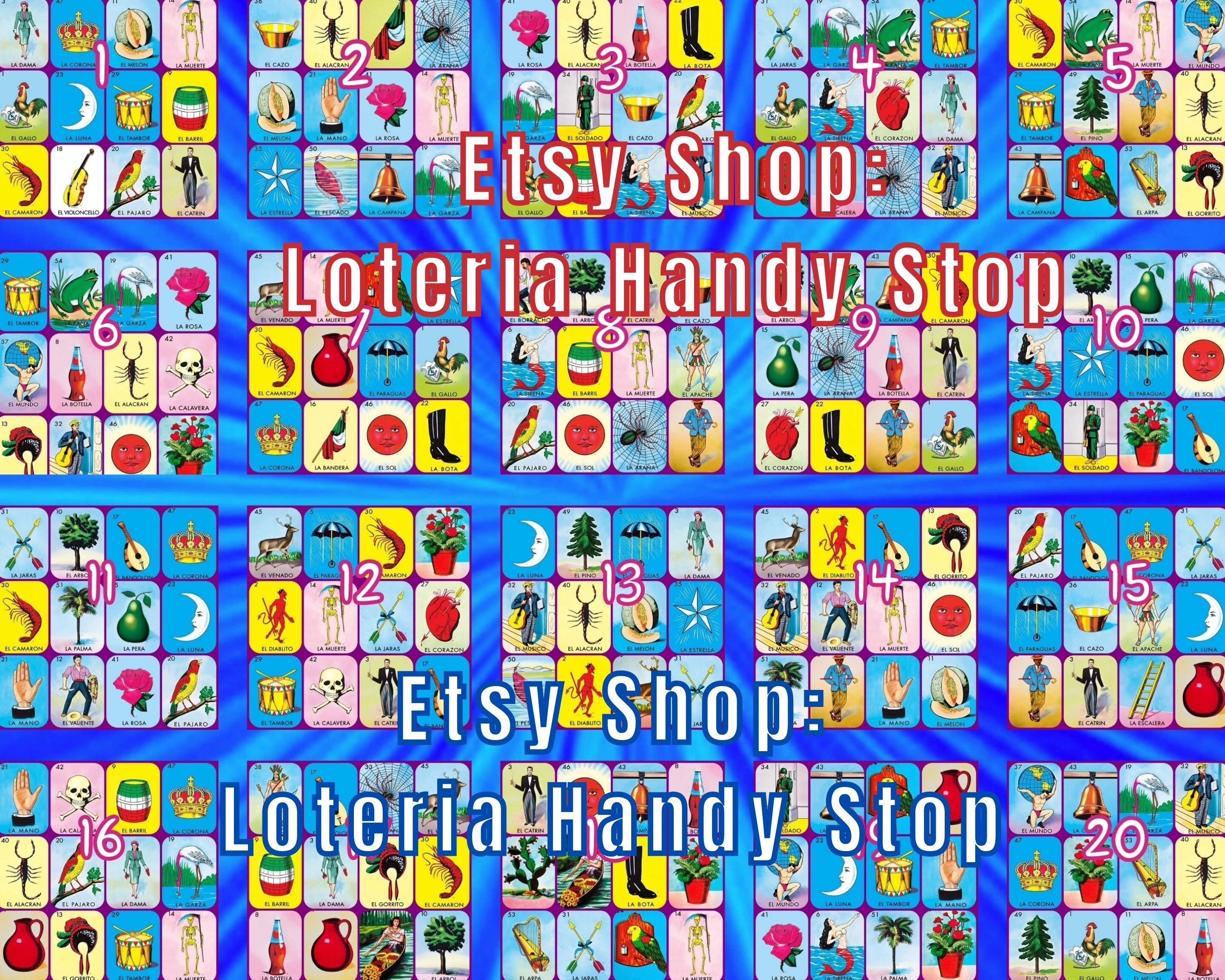 Custom Loteria Board for Digital Download Game - Etsy
