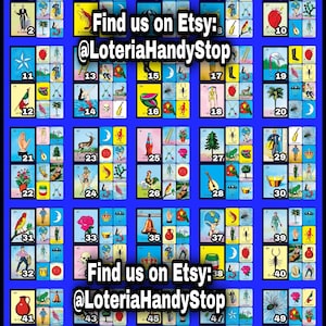 50 Numbers Loteria Neighbors Board Game to Play Online