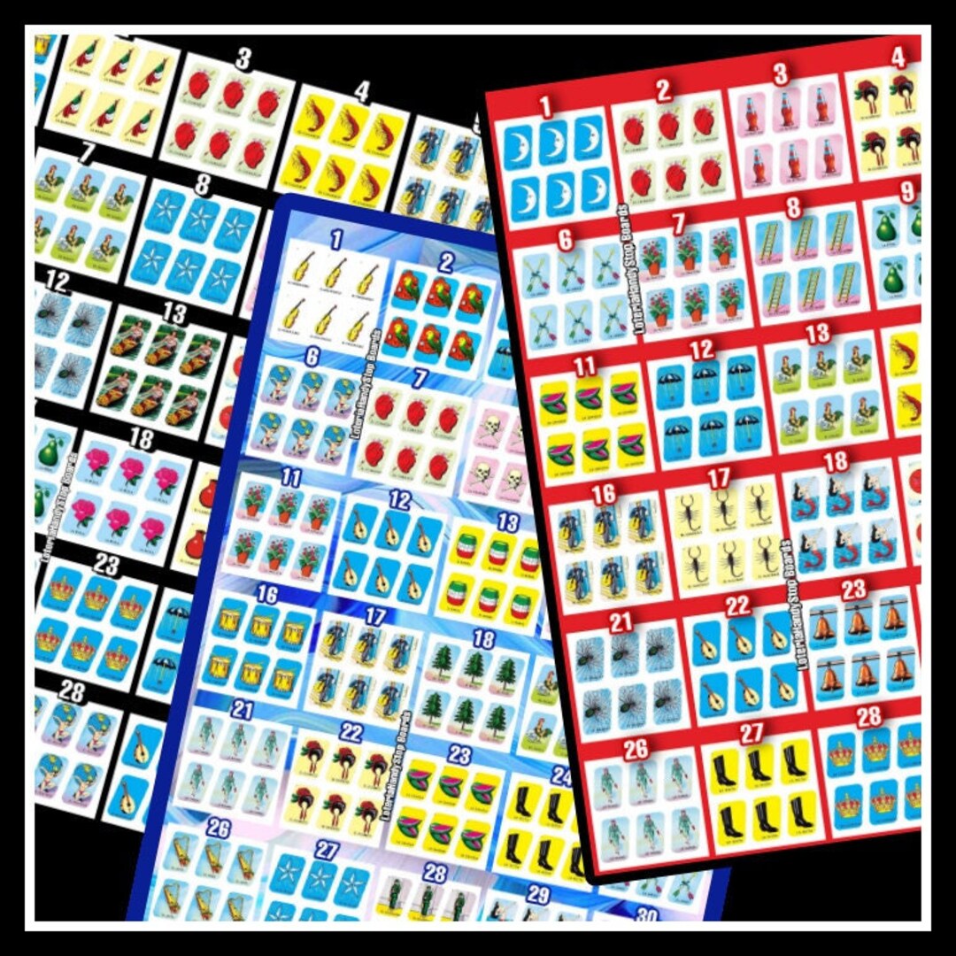 Shuffle Numbers Game 30 Numbers Roulette Loteria Board Shuffle Game to Play Online - Etsy