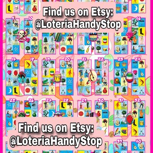 40 Numbers Neighbors Loteria Board Game