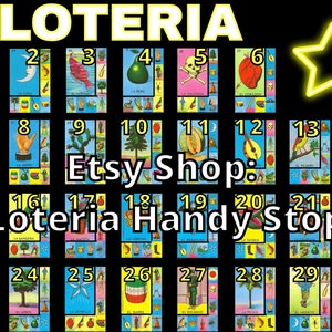 Carte de 30 numéros Loteria à téléchargement numérique
