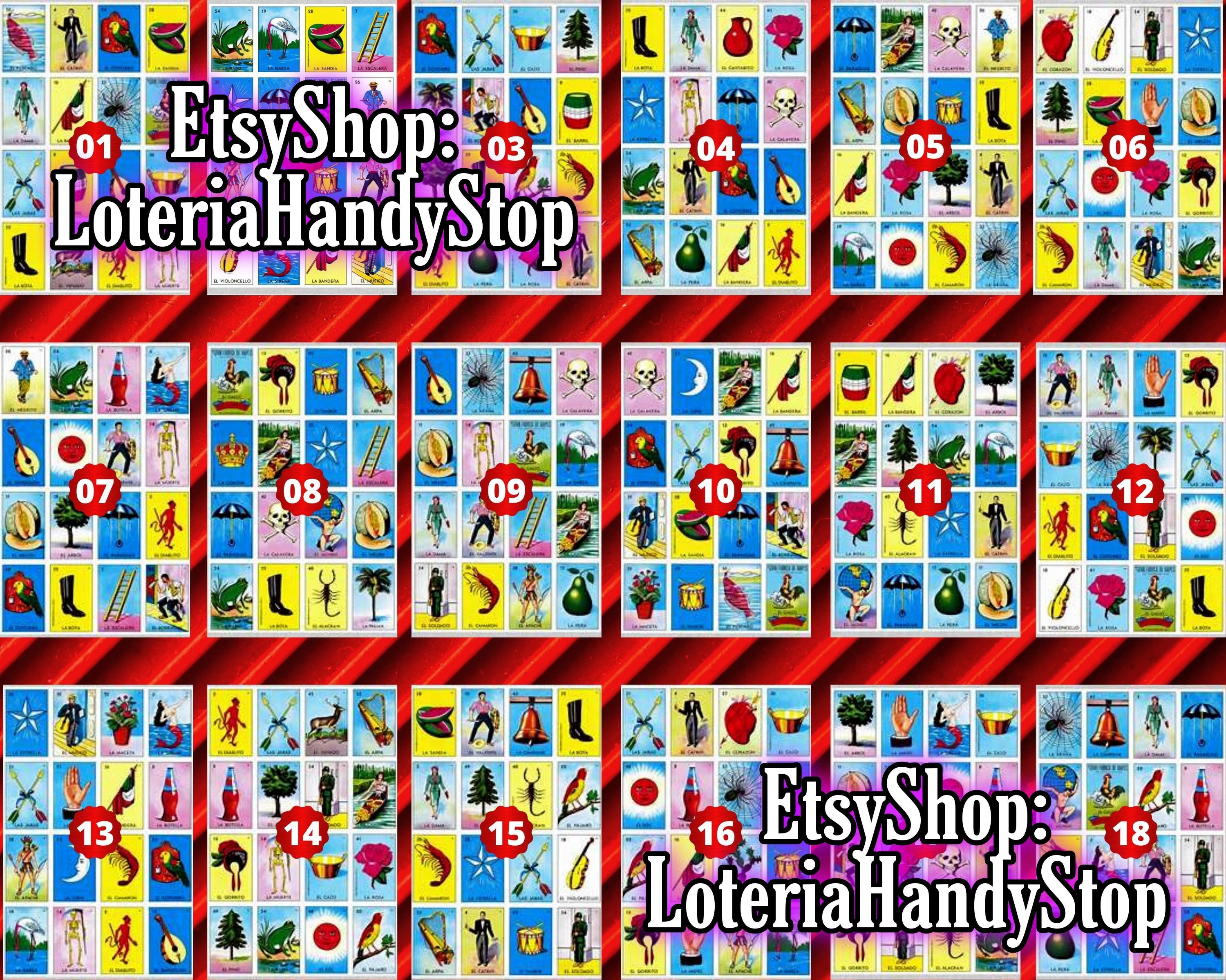 Board Games Toys & Games Full Loteria Cards on a Board for Game